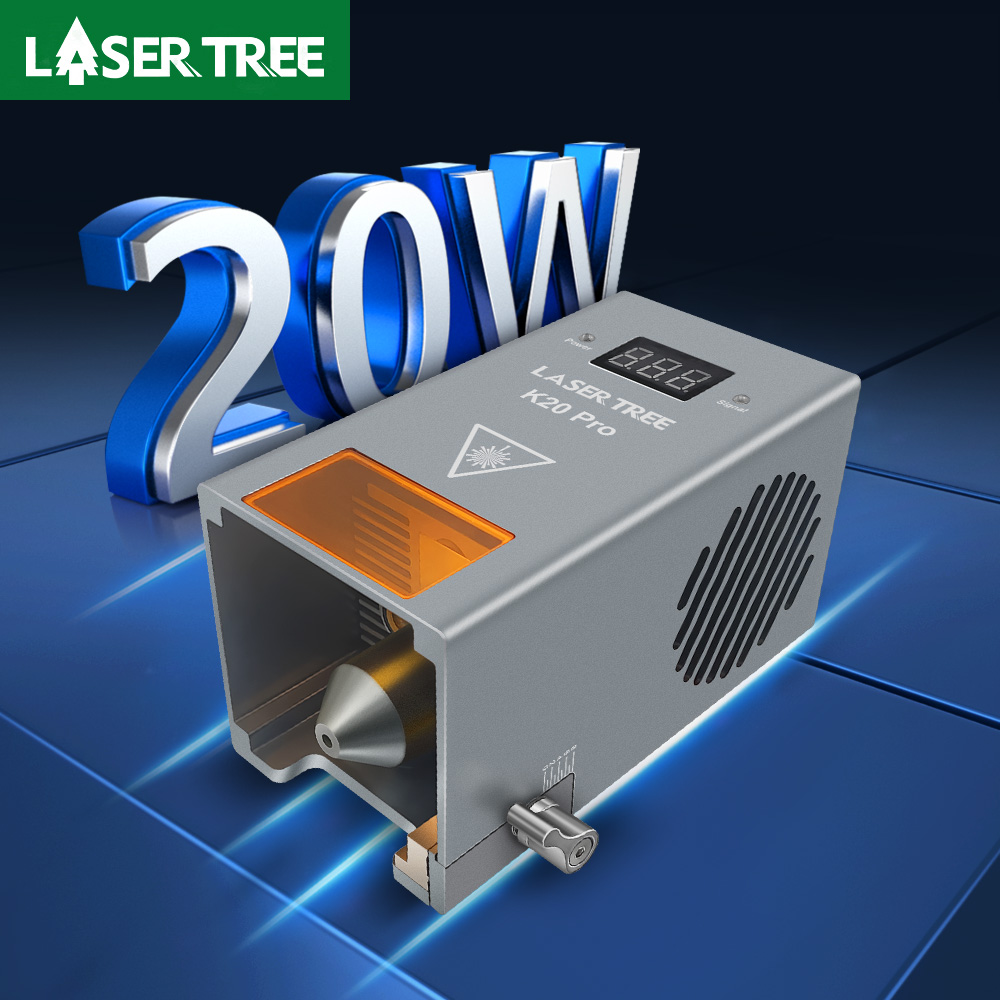 Industrial Laser Engraver - 光学レーザーヘッド,20W,空気補助レーザーキット,CNC ttlモジュール,レーザー切断機ツール用