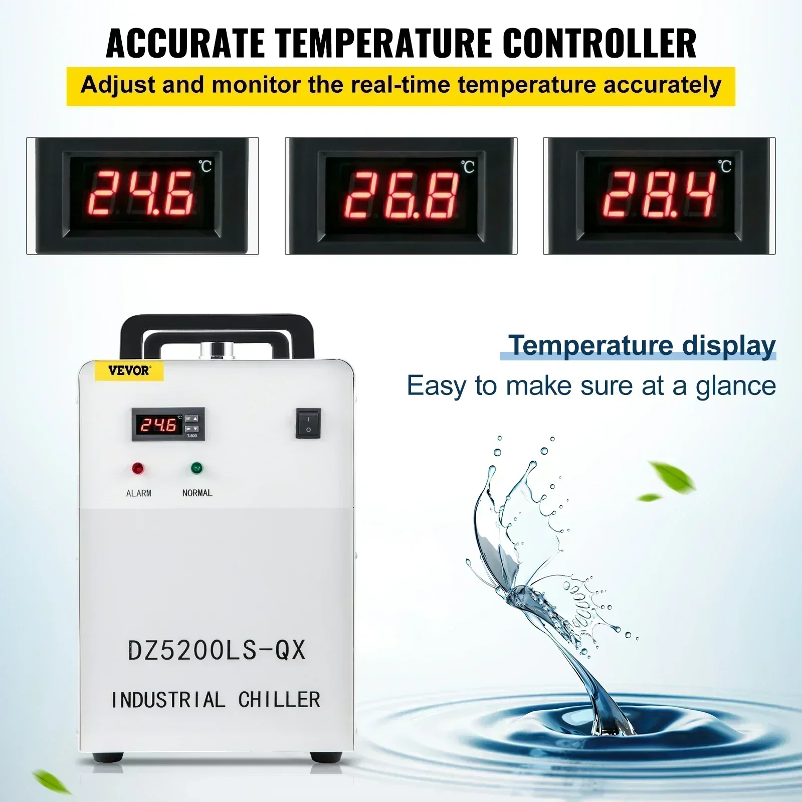 産業用冷却水チラー SIHAO CW3000 CW5000  - Laser Industrial Chiller のレビューと価格