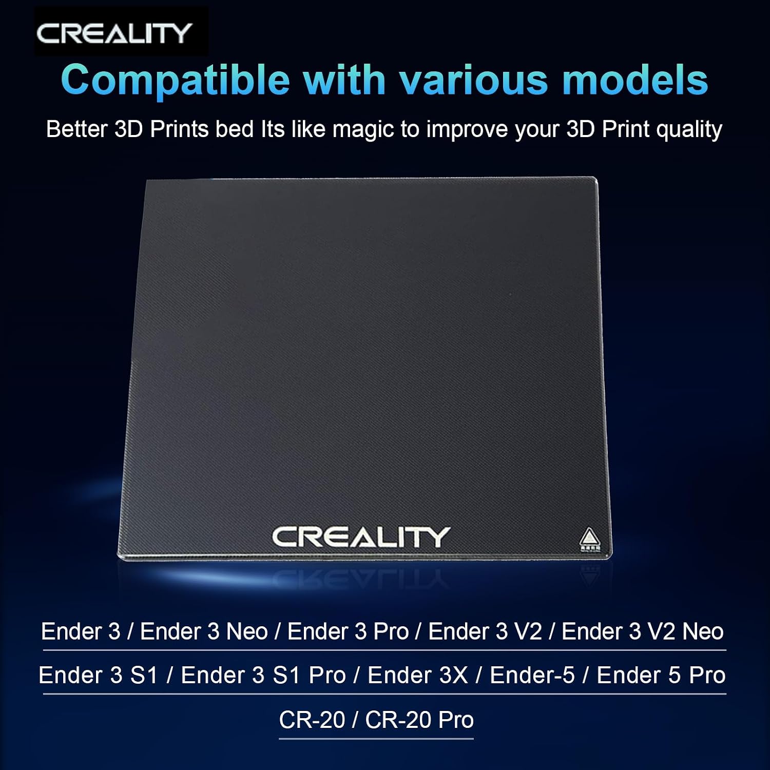 Creality公式 Ender 3 ガラス製造造プレート  - Creality Printer Ender 3 のレビューと価格